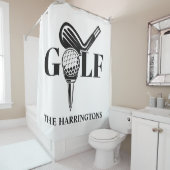 Eigen naam Golf Douchegordijn (In situ)