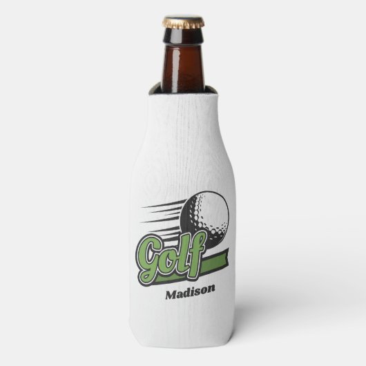 Eigen naam Golf Flesjeskoeler (Fles Voorkant)