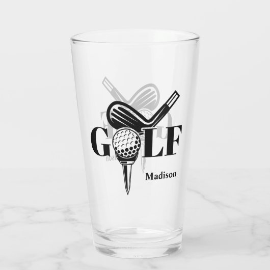 Eigen naam Golf Glas (Achterkant)