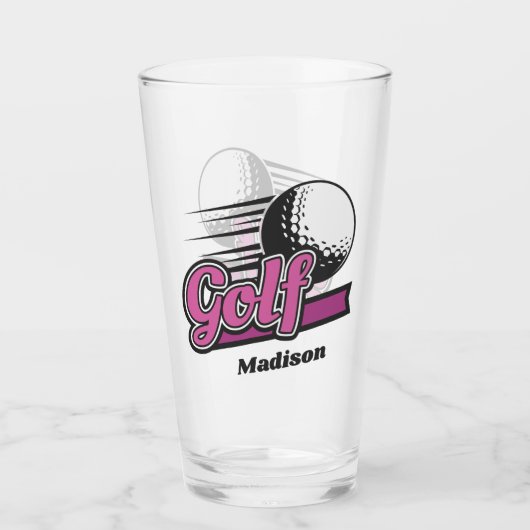 Eigen naam Golf Glas (Voorkant)