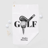 Eigen naam Golf Golfhanddoek (Insitu)