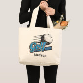 Eigen naam Golf Grote Tote Bag (Voorkant (product))