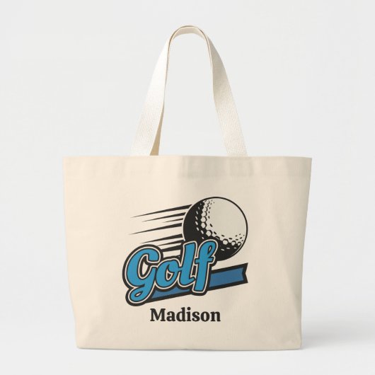 Eigen naam Golf Grote Tote Bag (Voorkant)