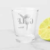 Eigen naam Golf Shot Glas (Achterkant)