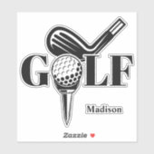 Eigen naam Golf Sticker (Vel)