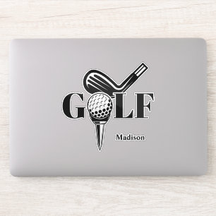 Eigen naam Golf Sticker
