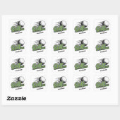 Eigen naam Golf Vierkante Sticker (Vel)