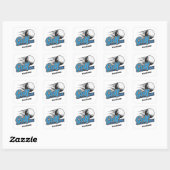 Eigen naam Golf Vierkante Sticker (Vel)