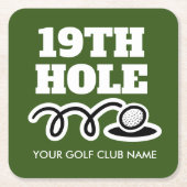 Eigen naam grappige onderzetters van golfclubs voo (Voorkant)