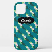 Eigen naam Groene Zeemeermin iPhone 12 Hoesje (Achterkant)