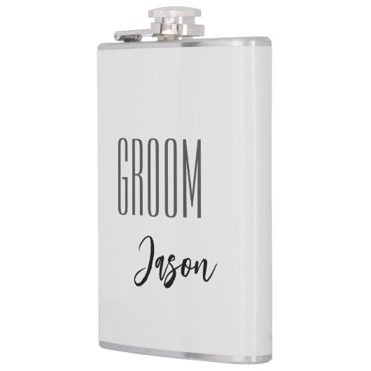 Eigen naam Groom Flask Heupfles (Links)