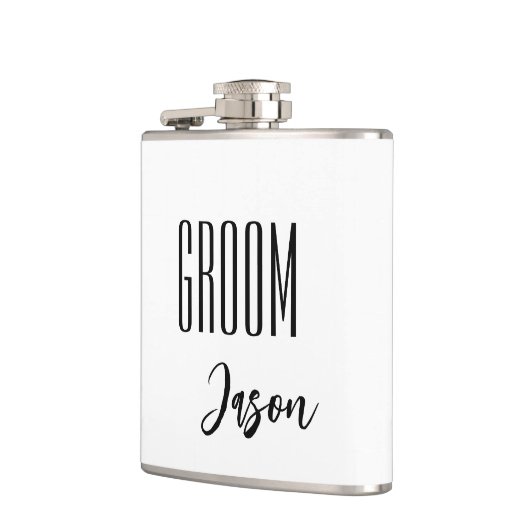 Eigen naam Groom Flask Heupfles (Links)