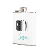Eigen naam Groom Flask Heupfles (Links)