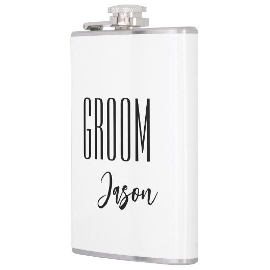 Eigen naam Groom Flask Heupfles (Links)