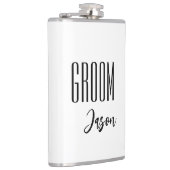 Eigen naam Groom Flask Heupfles (Rechts)