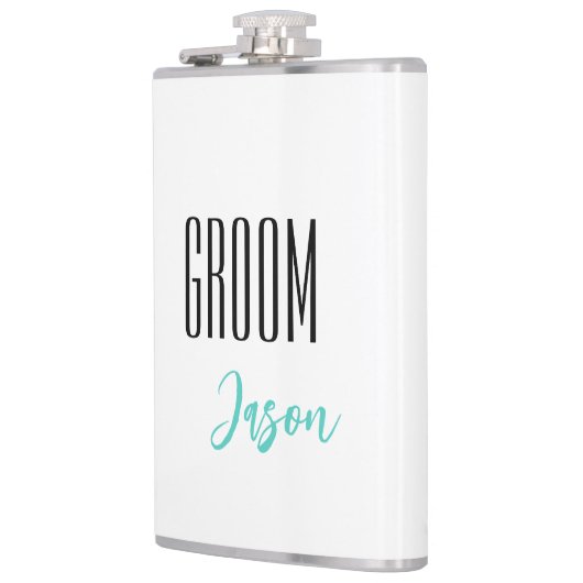 Eigen naam Groom Flask Heupfles (Links)