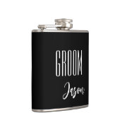 Eigen naam Groom Flask Heupfles (Rechts)