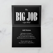 Eigen naam Groomsman Invitation FUNNY G400 (Binnen)