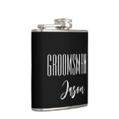 Eigen naam Groomsman-kolf Heupfles (Rechts)