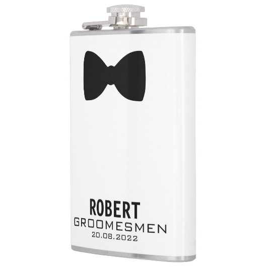 Eigen naam Groomsmen Wedding Party Heupfles (Links)