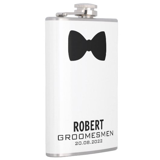 Eigen naam Groomsmen Wedding Party Heupfles (Rechts)