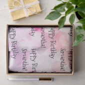 Eigen naam Happy Birthday Fun kleurrijk Bright Tissuepapier (Geschenk)