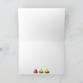 Eigen naam Happy Spring-honden esthetische groeten Kaart (Binnen)