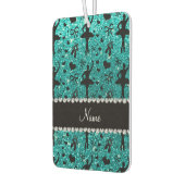 Eigen naam heldere aqua glitter ballerinas luchtverfrisser (Links)