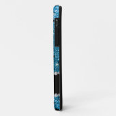 Eigen naam hemelblauwe glitter cheerleading Case-Mate iPhone case (Achterkant/links)
