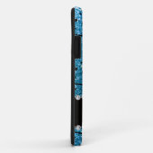 Eigen naam hemelblauwe glitter cheerleading Case-Mate iPhone case (Achterkant/rechts)