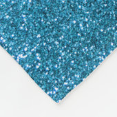 Eigen naam: hemelblauwe glitter roze streep fleece deken (Hoek)