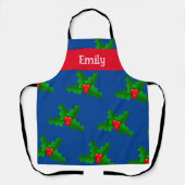 Eigen naam Holly verliest kerstSchort Schort (Voorkant)