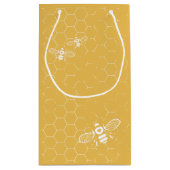 Eigen naam honingbijen klein cadeauzakje (Achterkant)
