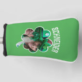 Eigen naam Ierse klaverfoto St Patricks Day Golfheadcover (Voorkant)