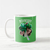 Eigen naam Ierse klaverfoto St Patricks Day Koffiemok (Links)