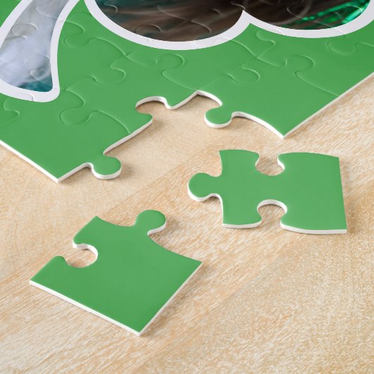 Eigen naam Ierse klaverfoto St Patricks Day Legpuzzel (Zijkant)