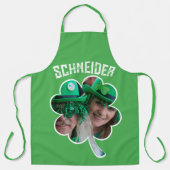 Eigen naam Ierse klaverfoto St Patricks Day Schort (Voorkant)