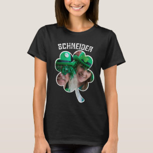 Eigen naam Ierse klaverfoto St Patricks Day T-shirt