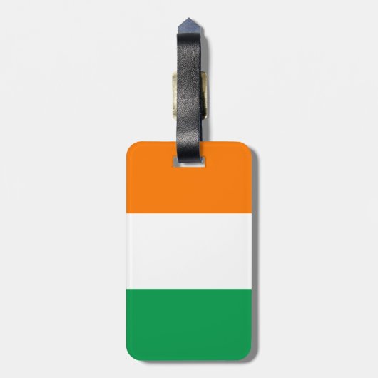Eigen naam Ierse vlag Bagagelabel (Achterkant verticaal)