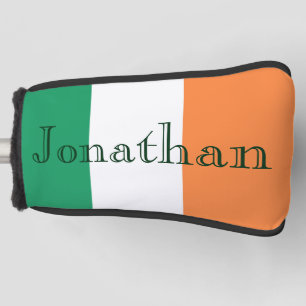 Eigen naam Ierse vlag Golf Putter Hoesje boog Golfheadcover