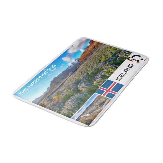 Eigen naam IJsland Badmat (Gekanteld)