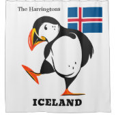 Eigen naam IJsland Douchegordijn (Voorkant)
