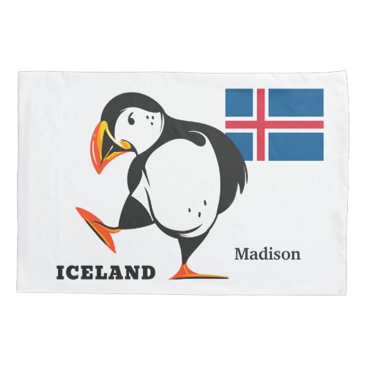 Eigen naam IJsland Kussensloop (Achterkant)