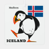 Eigen naam IJsland Metalen Ornament (Achterkant)