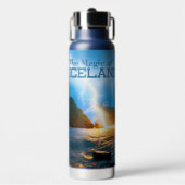 Eigen naam IJsland Waterfles (Voorkant)