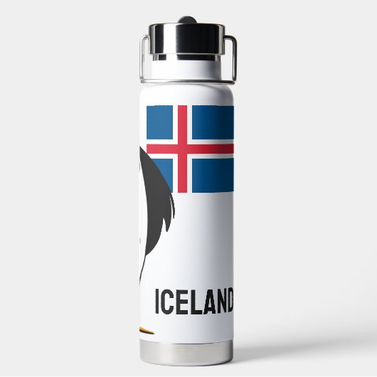 Eigen naam IJsland Waterfles (Achterkant)