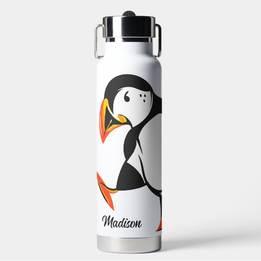 Eigen naam IJsland Waterfles (Voorkant)