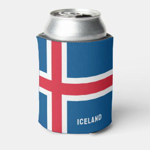 Eigen naam IJslandse vlag Blikjeskoeler