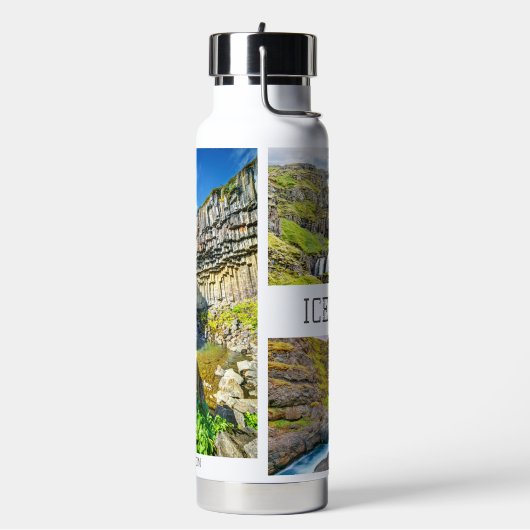 Eigen naam IJslandse watervallen Waterfles (Links)