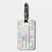 Eigen naam  Indische stijltijger patroon Bagagelabel (Achterkant verticaal)